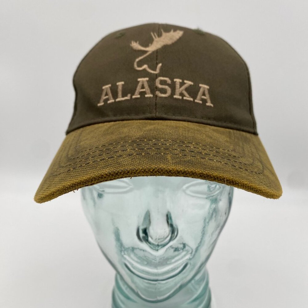 Alaska Embroidered Moose Strapback Hat ACE USA Cap One Size Fits Most Souvenir